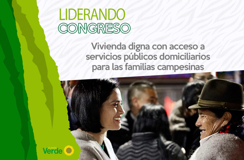 Vivienda digna con acceso a servicios públicos domiciliarios es fundamental para las familias campesinas